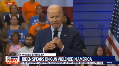 BIDEN HILARIOUSLY EXPLAINS HOW THE BULLET IN AR15 is 5 times faster than in a regular gun