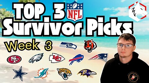 NFL Week 3 Survivor | TOP 3 picks | 2023