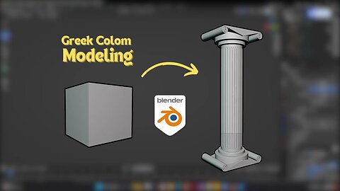 Greek Colom Modeling | Blender Tutorial | Ammar Khan