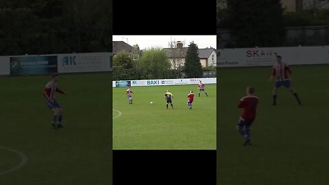 Centre Back Brilliantly Controls The Ball Under Pressure | Grassroots Football #shorts