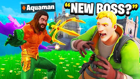 I Pretended To Be BOSS Aquaman in Fortnite