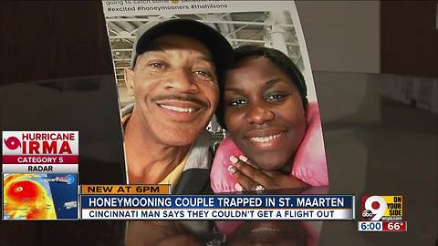 Honeymooning couple trapped by Irma