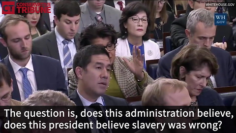 Sarah Huckabee Sanders Shuts Down Liberal Reporter Who Again Asked About Slavery