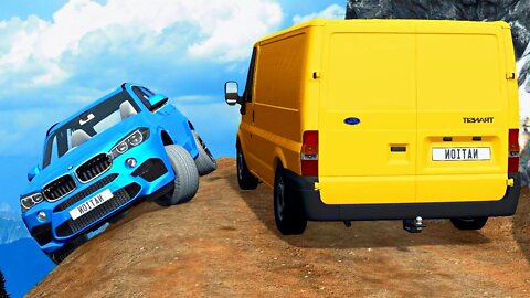 Cars vs Cliff Roads – BeamNG.Drive