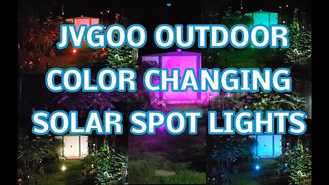 Jvgoo Outdoor Color Changing Solar Spot Lights - 6 Pack