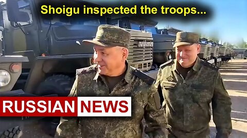 Shoigu inspected the troops. Russia, Ukraine