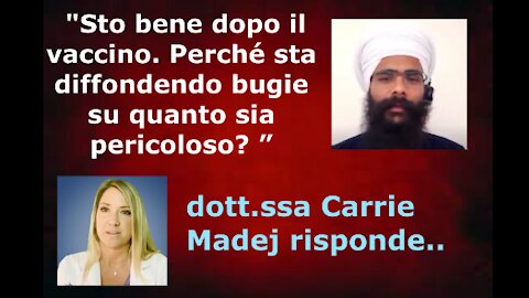 "Sto bene dopo il vaccino. Perché sta diffondendo bugie su quanto sia pericoloso? ”