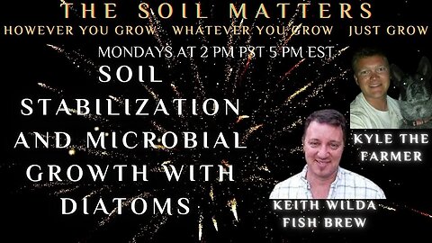 Soil Stabilization And Microbial Growth With Diatoms