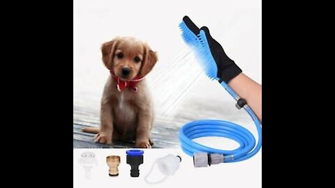 New Cool Gadgets 😍😍 pet shower sprayer bathing glove #Shorts