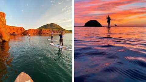 You Can Go On A Paddleboard Adventure Into The Sunset At This Surreal Landscape In Quebec