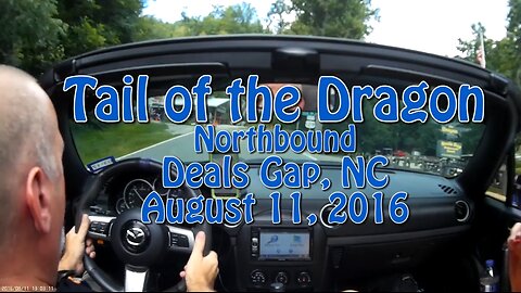 NC Miata Northbound on Tail of the Dragon. 318 Curves in 11 Miles.