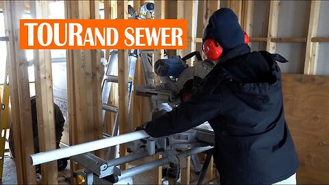 DIY HOME BUILD EP. 063 | TOUR AND SEWER