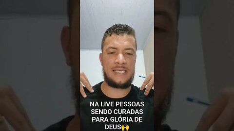 NA LIVE PESSOAS SENDO CURADAS PARA GLÓRIA DE DEUS 🙏🙌