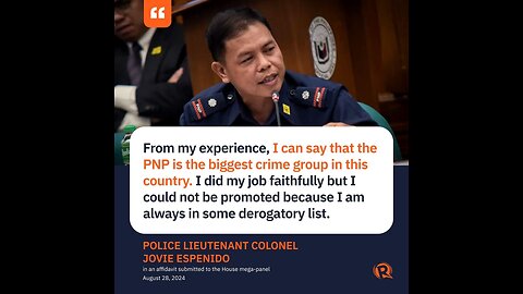 From my experience, I can say that the PNP is the biggest crime group in this country.