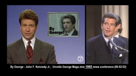 By George - John F. Kennedy Jr. Unveils George Maga zine 1995 news (00:02:03)