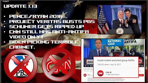 1.13 Pence/Ryan Dirty? Veritas Busts PBS! CNN Fails