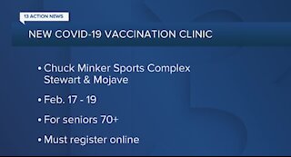 New COVID-19 vaccine clinic opening at Chuck Minker Sports Complex