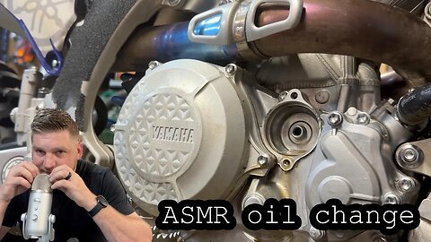 ASMR - Dirtbike Oil Change - 2023 Yamaha YZ450F