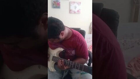 treinando saltos de cordas #guitarcover #shorts #song #guitarraeletrica #musica #guitar