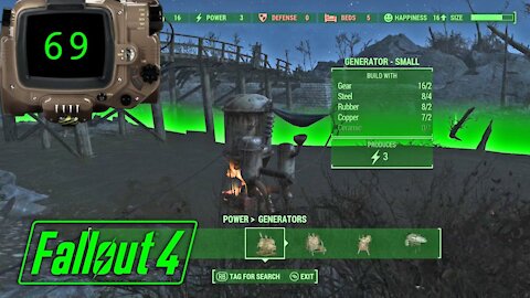 Fallout 4 (Building Water Pump) Let's Play! #69