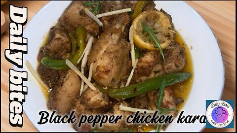 Black pepper chicken karahi