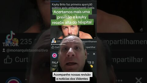 Acertamos a previsão : Kayky Brito recebe alta