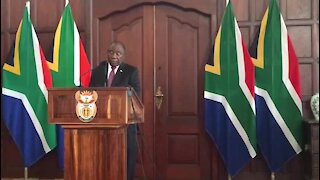 SOUTH AFRICA - Johannesburg - Ramaphosa letters of credence (videos) (jW5)