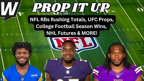 Player Prop Predictions | NFL RB Futures Props | CFB & NHL Futures Predictions | Prop It Up June 30