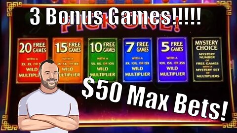 Ultimate Fire Link - China Street. $50 BONUS ROUND!! JACKPOT HANDPAY!