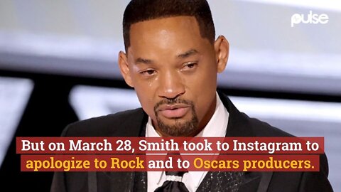 Will Smith Apologises for hitting Chris Rock at the Oscars 2022