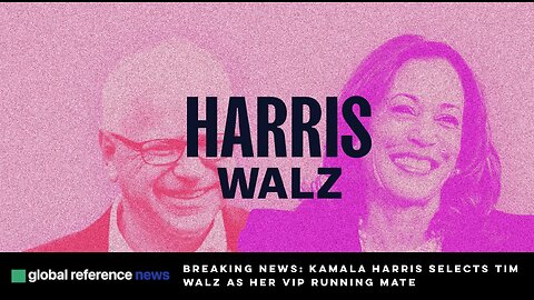 BREAKING NEWS: Kamala Harris selects Minnesota Governor Tim Walz as her VP running mate