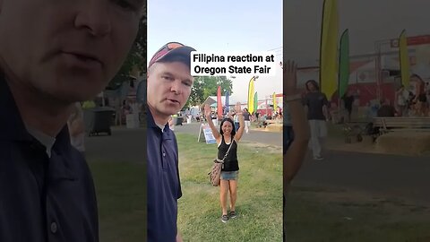 Filipina reaction at Oregon State Fair #travel #filipino #oregon #trend #trending #shortvideo