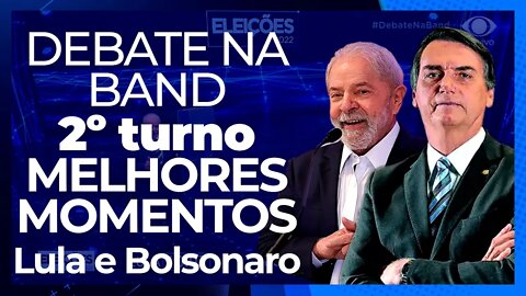 DEBATE NA BAND MELHORES MOMENTOS LULA E BOLSONARO