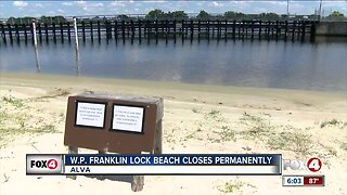 Beach at Franklin Lock gets permanently shut down