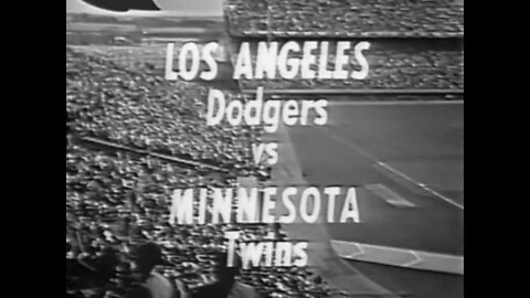 1965-10-14 World Series Game 7 Los Angeles Dodgers vs Minnesota Twins