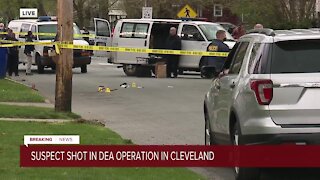 Suspect shot during DEA enforcement operation in Cleveland