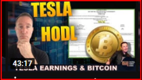 TESLA HODL'S BITCOIN.