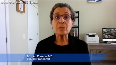 Ohio House Bill 248, Miriam Weiss, MD Proponent Testimony