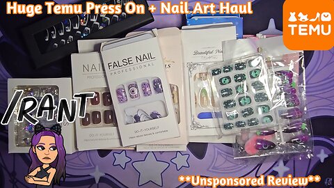 Unboxing over 60 Nail Art & Press Ons from Temu!! Unsponsored Review