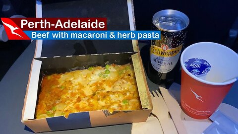 DELICIOUS Dinner Onboard QANTAS 737 Domestic ECONOMY