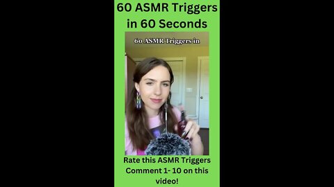 60 ASMR Triggers in 60 Seconds - #asmr #shorts