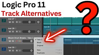 Logic Pro Track Alternatives. How & Why ?? Tips & Tricks Logic Pro 11 Tutorial