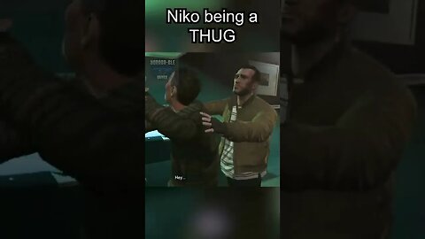 Niko being a THUG in Grand Theft Auto IV #shorts