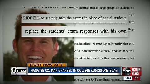 Manatee Co. man charged in college admissions scam