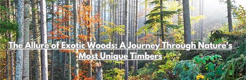 The Allure of Exotic Woods: A Journey Through Nature's Most Unique Timbers