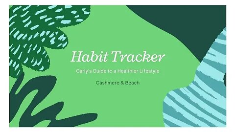 Habit Tracker Template #bulletjournal #habits