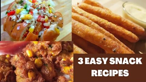 3 Easy Snack Recipes l Snack Recipes l 5 min Snack Recipes l