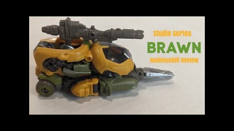 Studio Series BRAWN (#80) Transformers Bumblebee Movie Deluxe Review by Rodimusbill