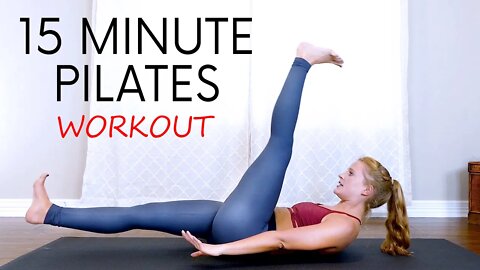 15 Minute Pilates for Lower Abs, Belly Fat Workout, Flat Tummy, Slim Waist, Trouble Spot with Banks