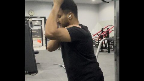 Triceps training for long head of the triceps